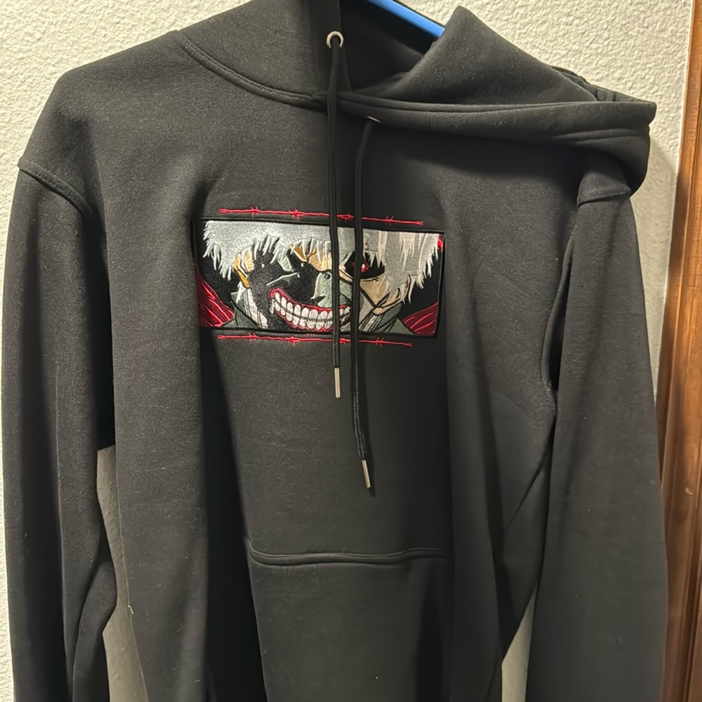 Tokyo goul embroidered hoodie